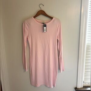 NWT Universal Thread Pink Ribbed Tshirt Dress